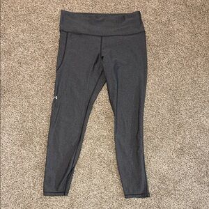 Under Armour Gray Compression Legging | Athletic Workout Pants | Performance Fit